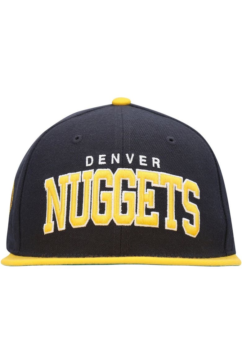 Men's '47 Navy Denver Nuggets Blockshed Captain Snapback Hat, Alternate, color, Navy