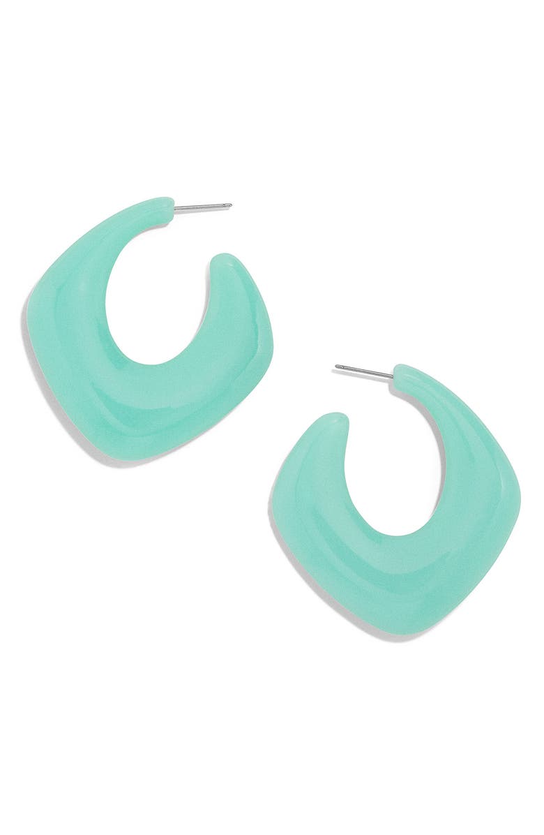 BaubleBar Square Hoop Earrings, Main, color, 