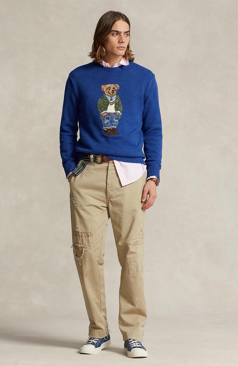 Polo Ralph Lauren Polo Bear Intarsia Sweater, Alternate, color,