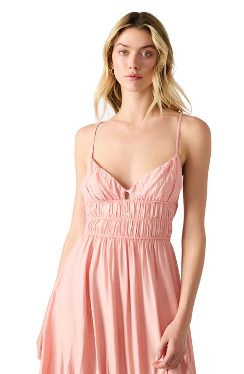 Steve Madden Jackie Asymmetric Midi Dress In Pink