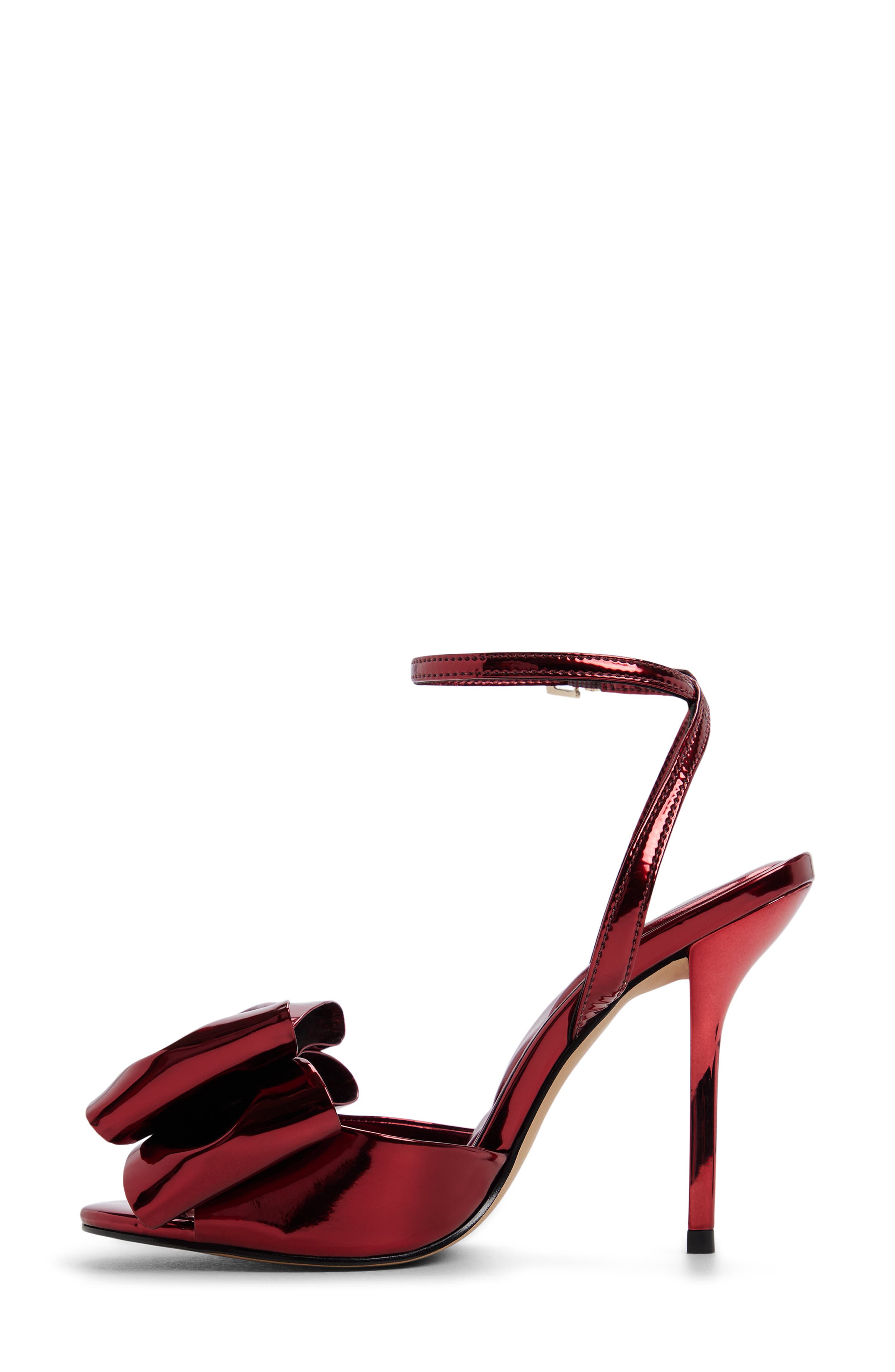 ALDO Tinsletta Ankle Strap Sandal, Alternate, color, Medium Red