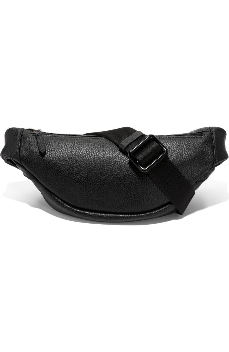 Cole Haan Mackenna Leather Belt Bag, Alternate, color, Black