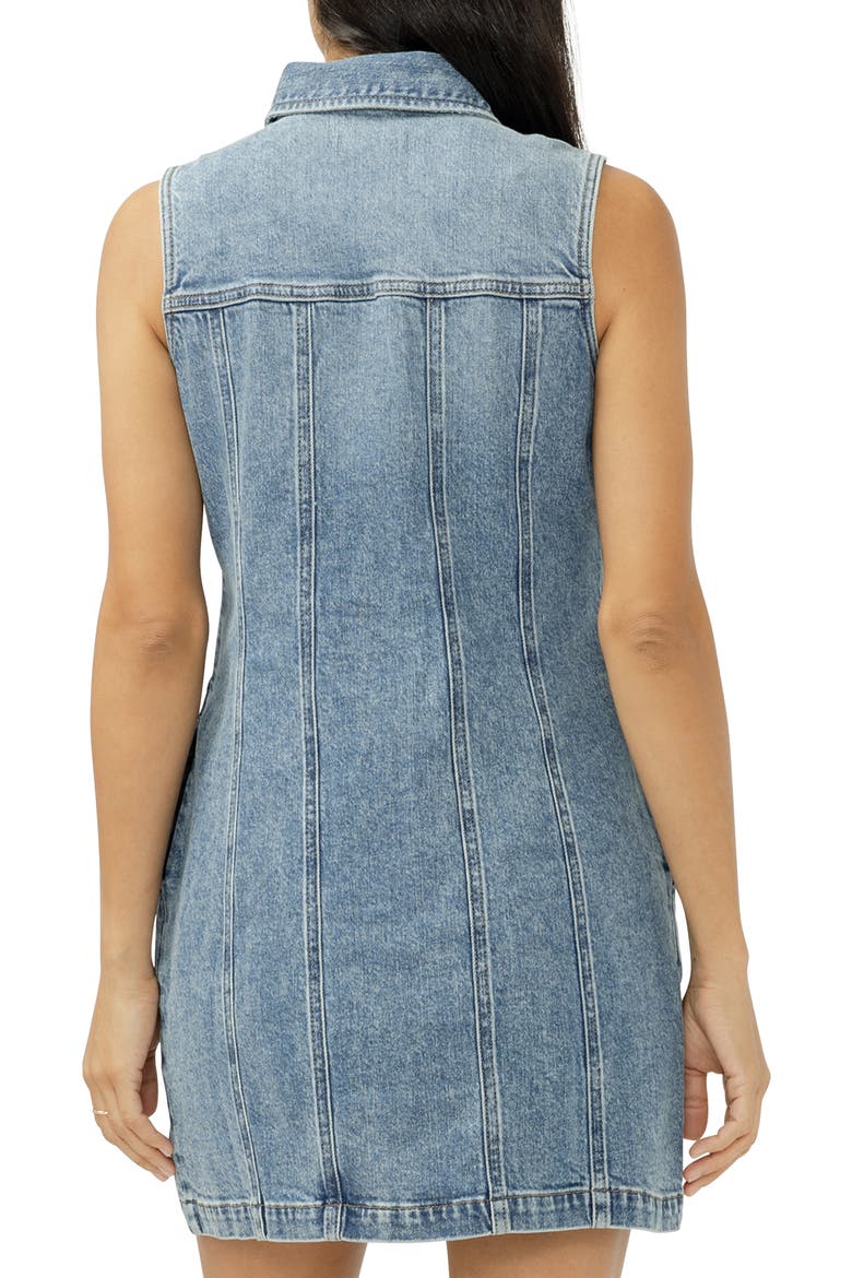 '90s Denim Minidress, Alternate, color, SIRENA