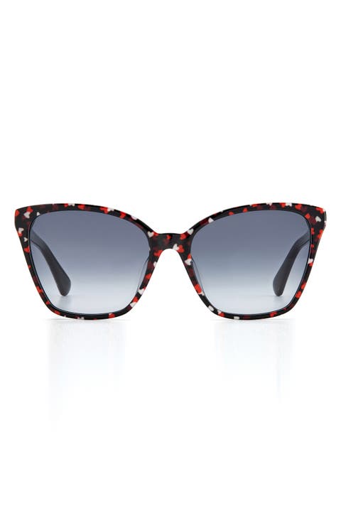 amiyah 56mm gradient cat eye sunglasses