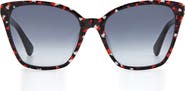 Kate Spade New York amiyah 56mm gradient cat eye sunglasses