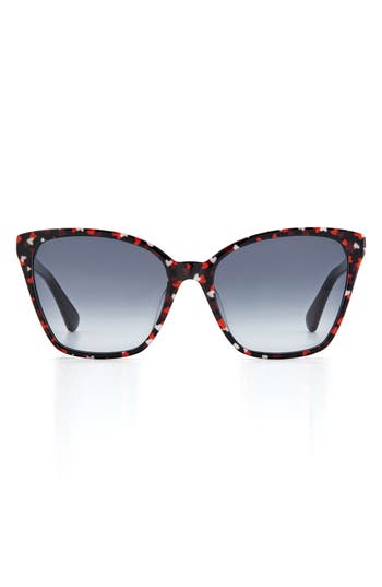 Kate Spade New York Amiyah 56mm Gradient Cat Eye Sunglasses In Blue