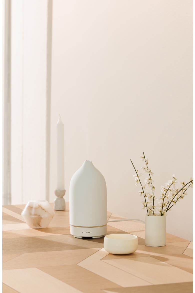 Stone Porcelain Diffuser, Alternate, color, WHITE