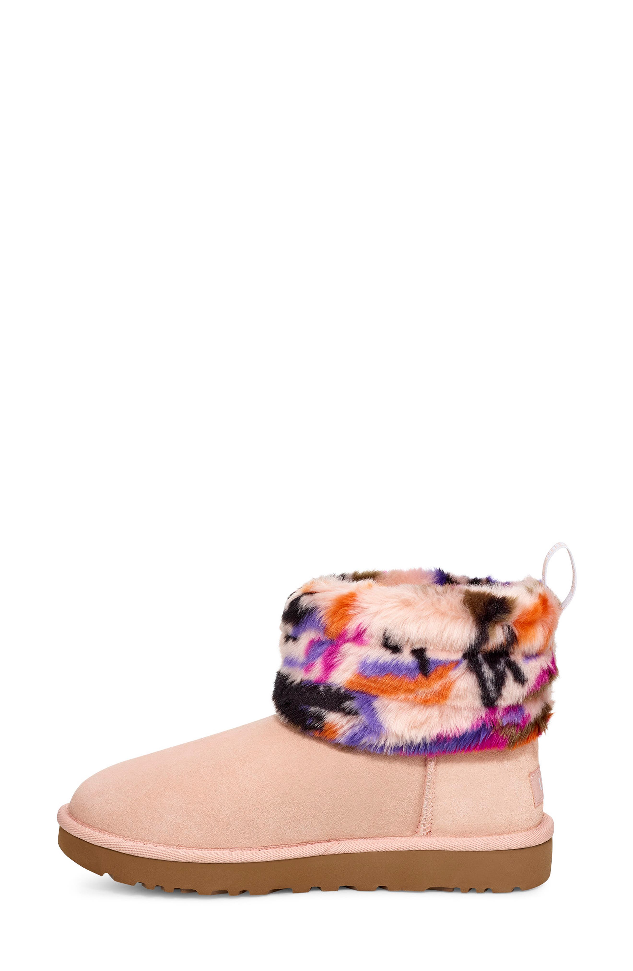 UGG<sup>®</sup> Classic Mini Fluff Quilted Boot, Alternate, color, 