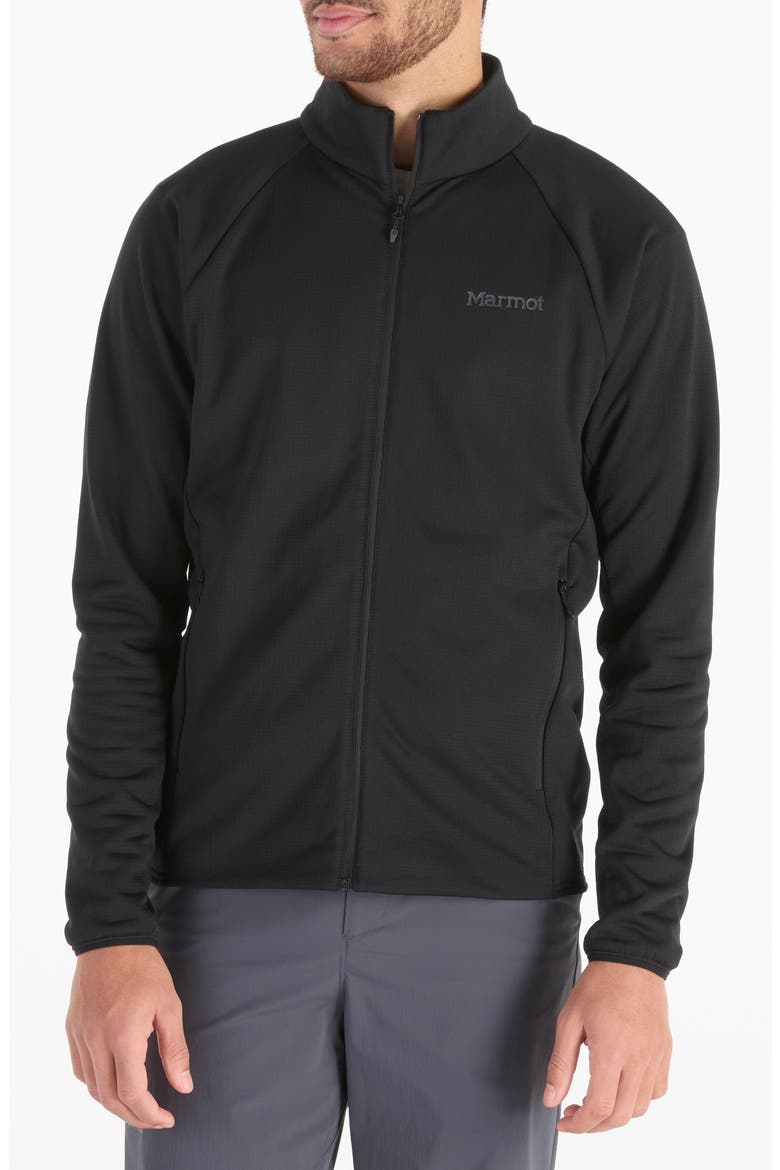 Leconte Full Zip Fleece Jacket, Main, color, BLACK