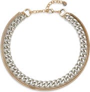 DEMARSON Bronx Double Chain Necklace