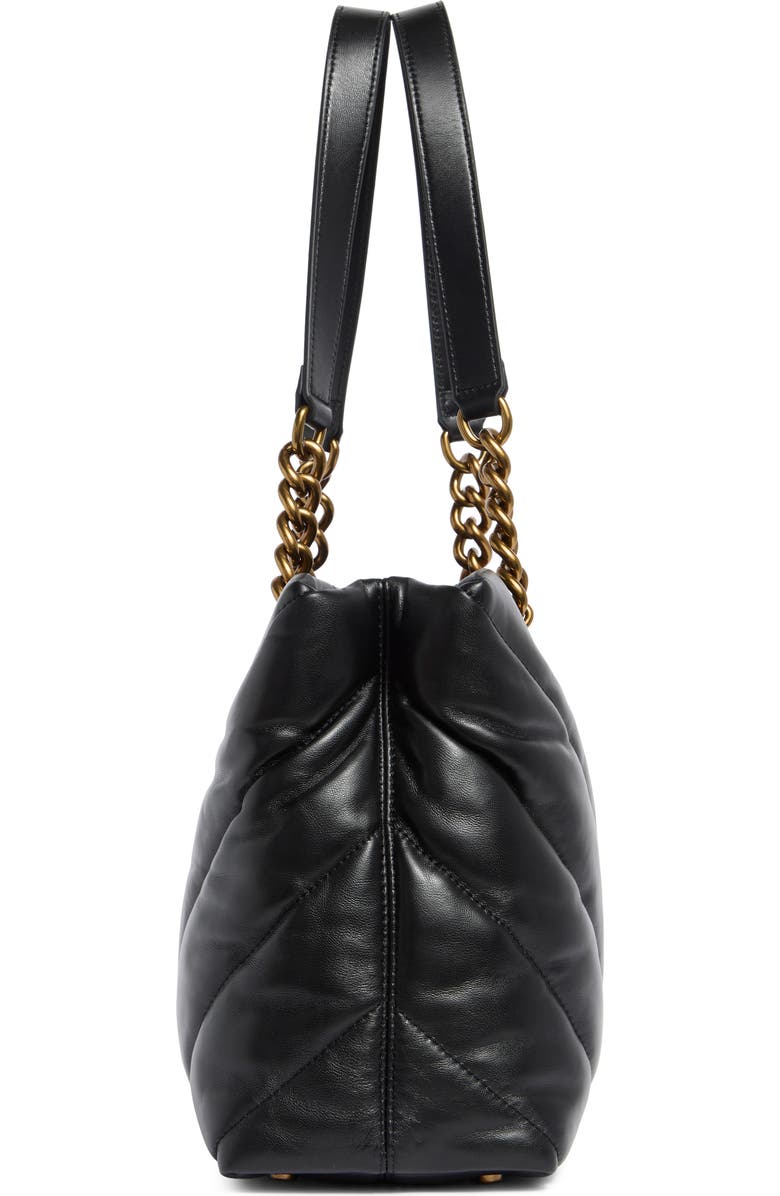 Kurt Geiger London Soho Quilted Leather Shopper, Alternate, color, Black