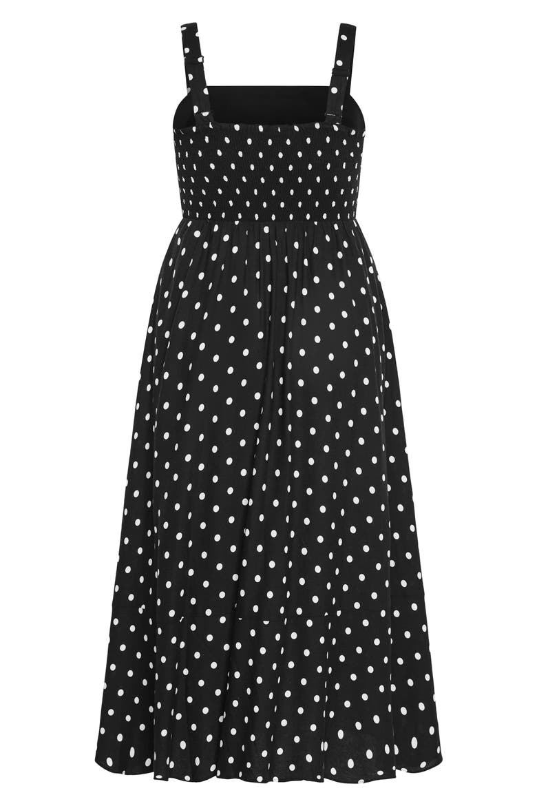 Collins Maxi Sundress, Alternate, color, BLACK SPOT
