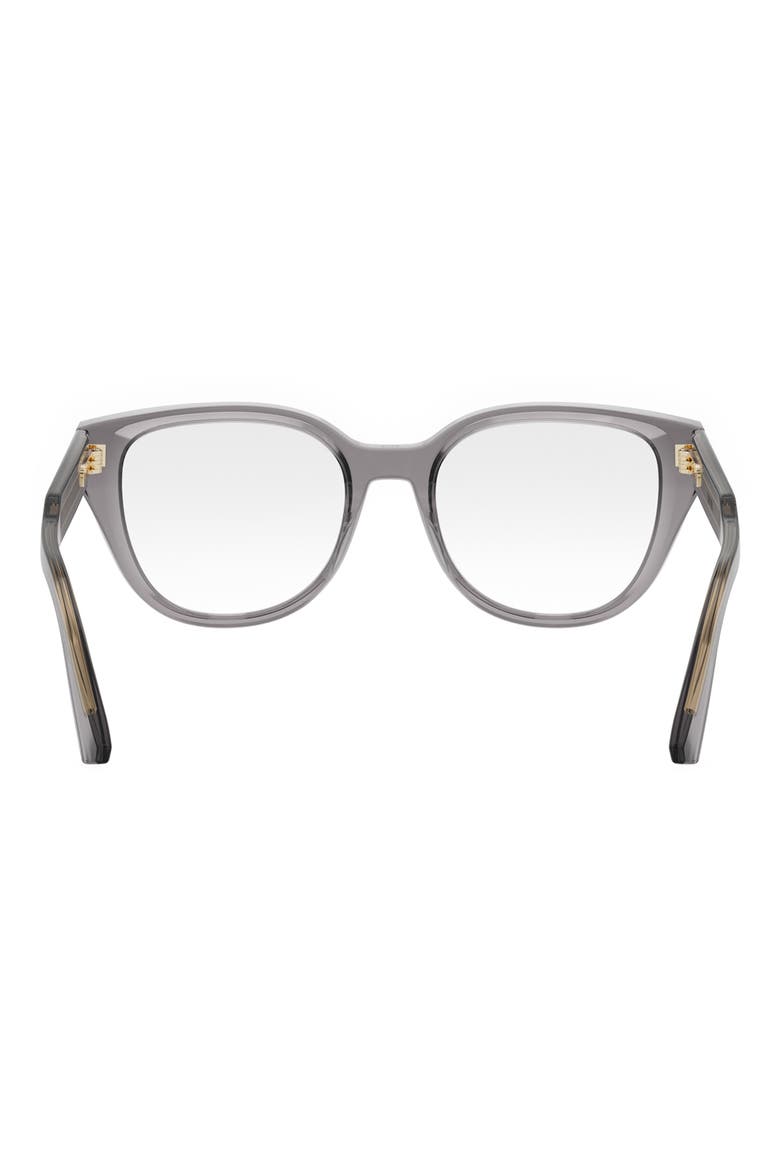 'DiorPrismeO B1I 52mm Butterfly Eyeglasses, Alternate, color, GRYO
