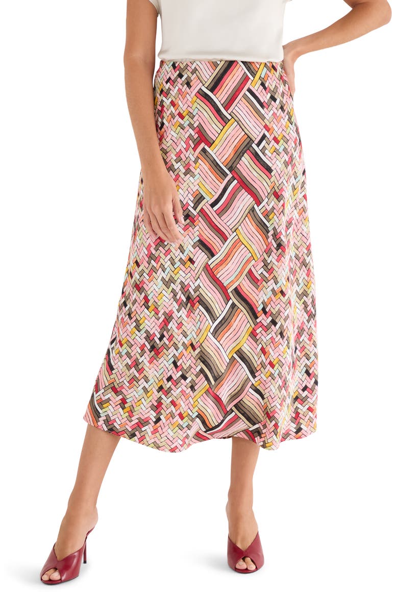 Colorweave Slip Skirt, Main, color, PINK MULTI