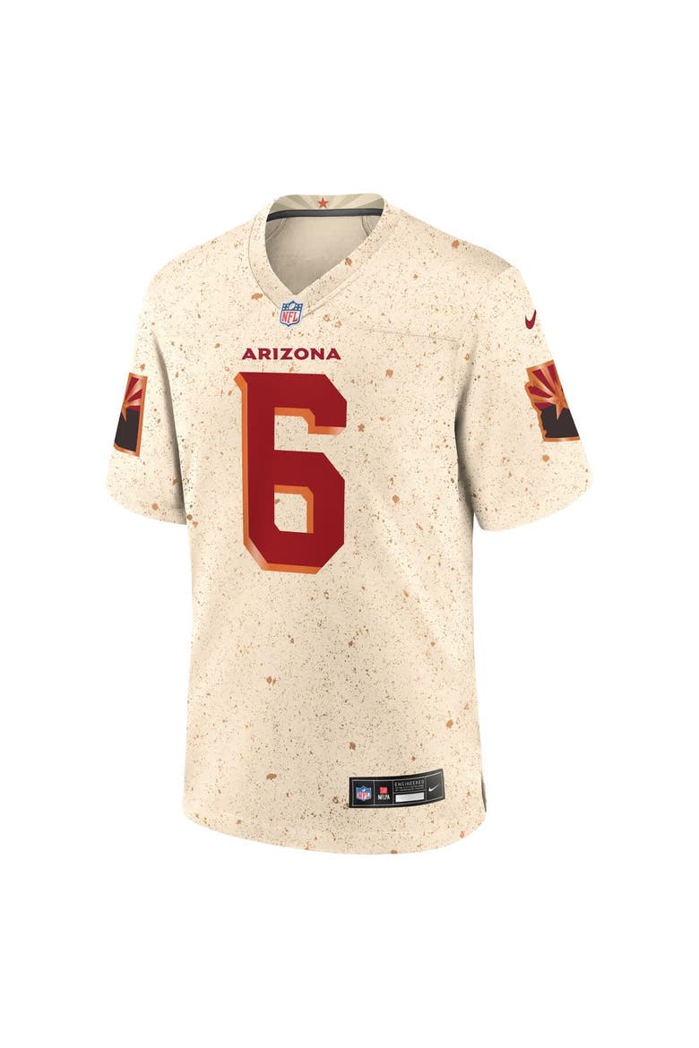 Men's Nike James Conner Natural Arizona Cardinals 2025 Rivalries Collection Game Jersey, Alternate, color, Natural