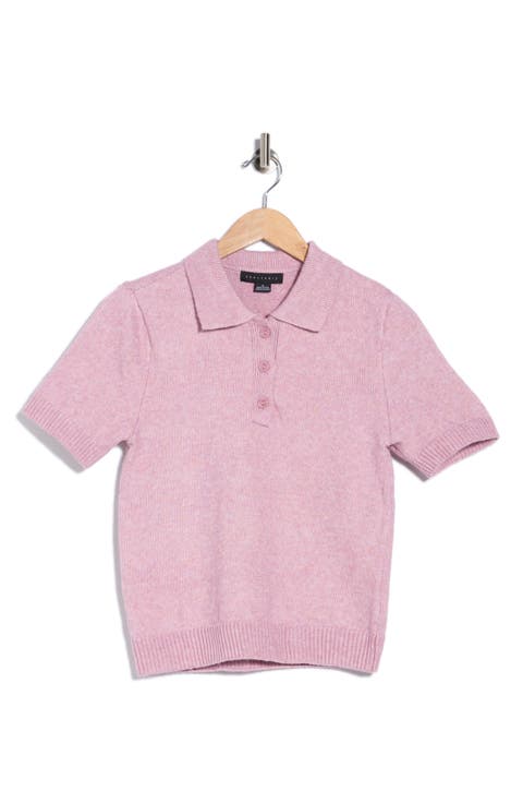 Short Sleeve Polo Sweater