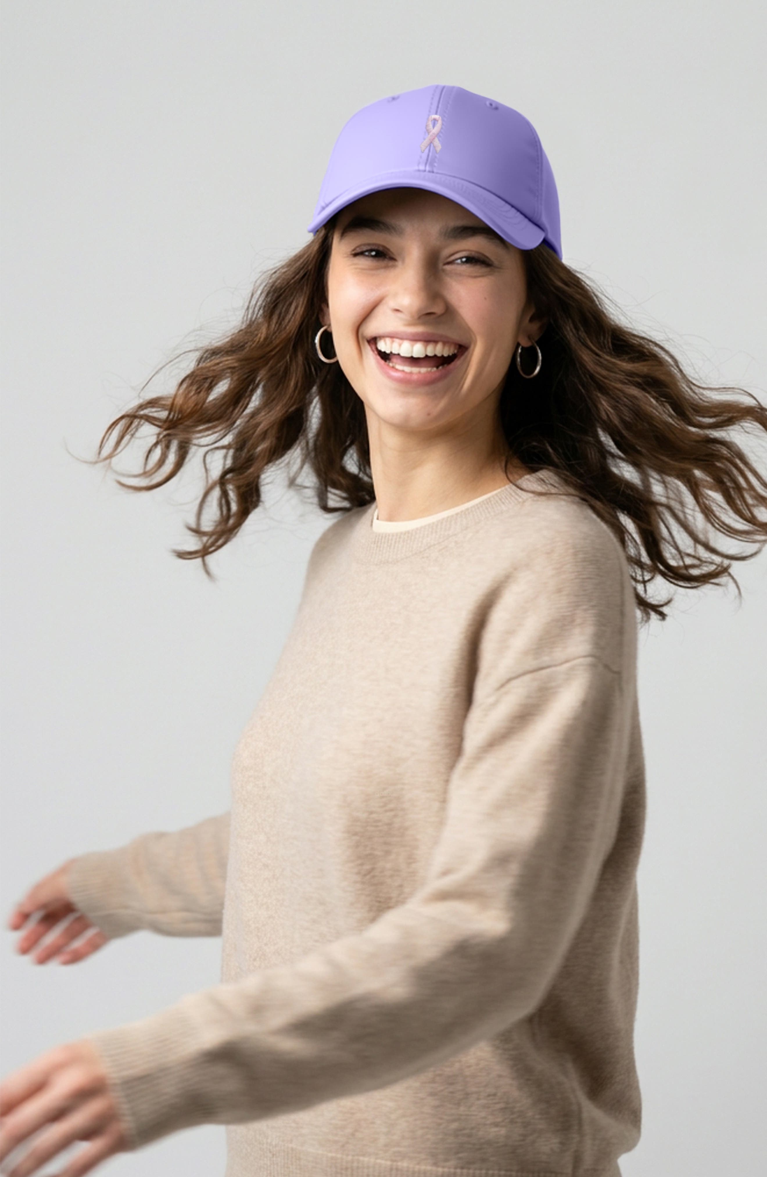 Dalix Pink Ribbon Dad Cap (Women) | Nordstrom