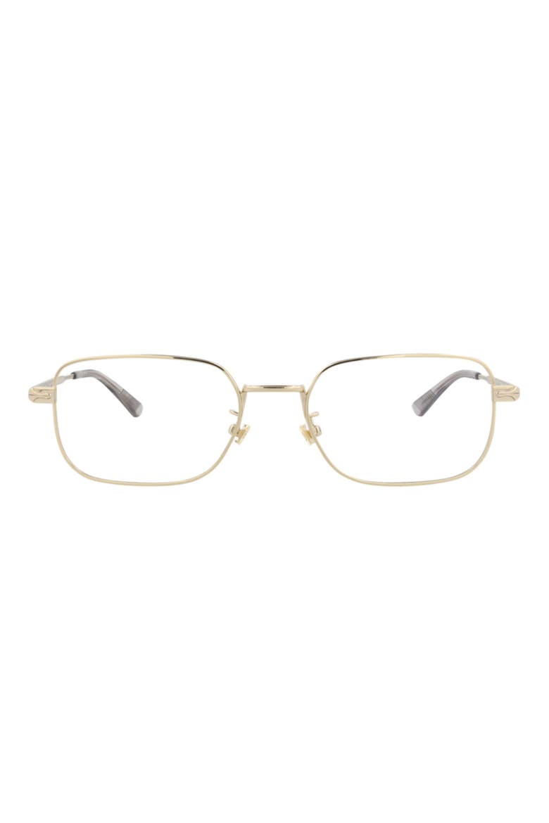 55mm Rectangle Optical Frames., Main, color, GOLD GOLD TRANSPARENT