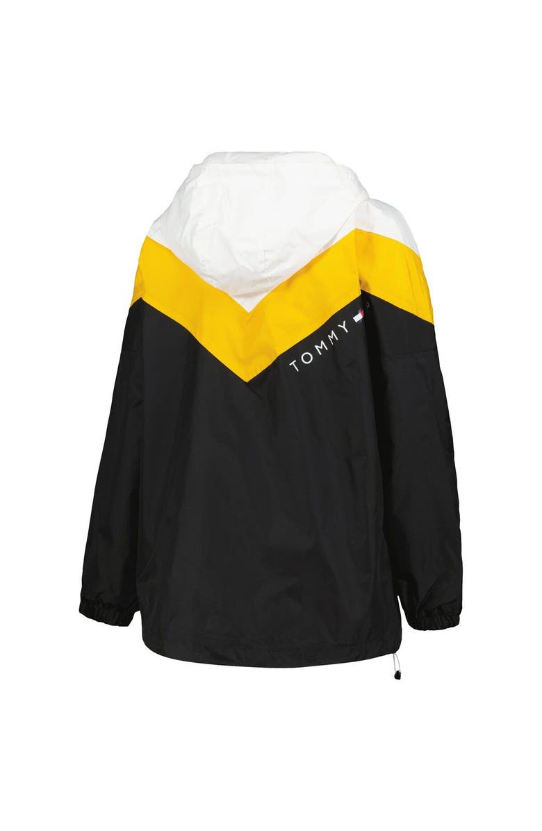 Tommy Hilfiger Women's Tommy Hilfiger Black/Gold Boston Bruins Staci Half-Zip Windbreaker Jacket, Alternate, color, Black