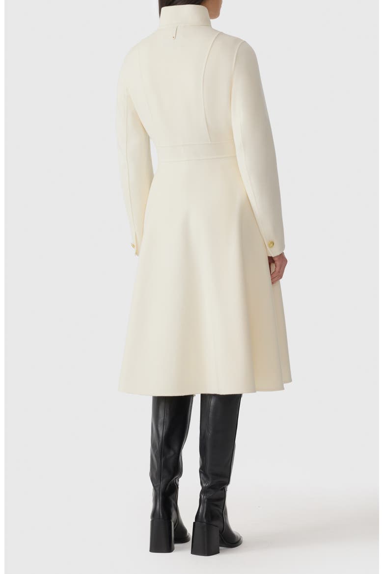 Annia Asymmetric Wool Double Face Coat, Alternate, color, CREAM