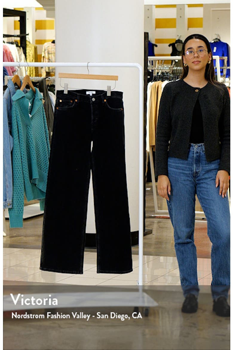 Mid Rise Wide Leg Jeans video