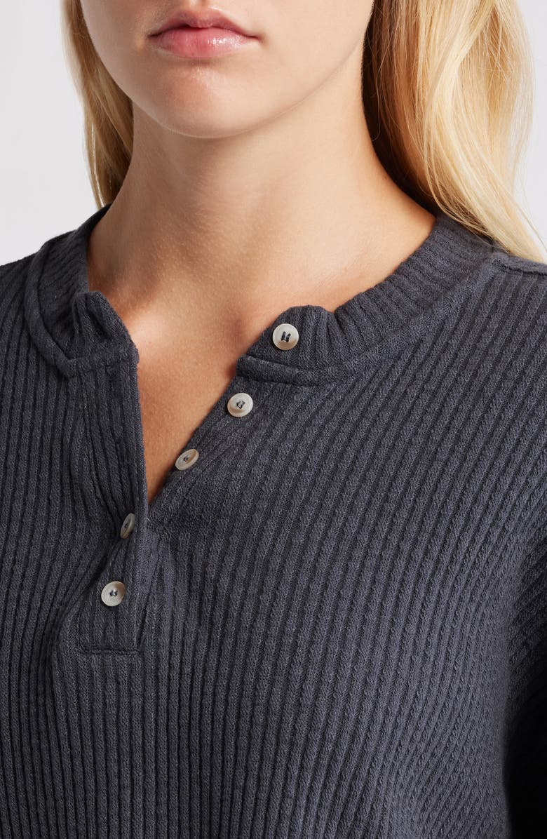 Billabong Good Catch Rib Henley Sweater, Alternate, color,
