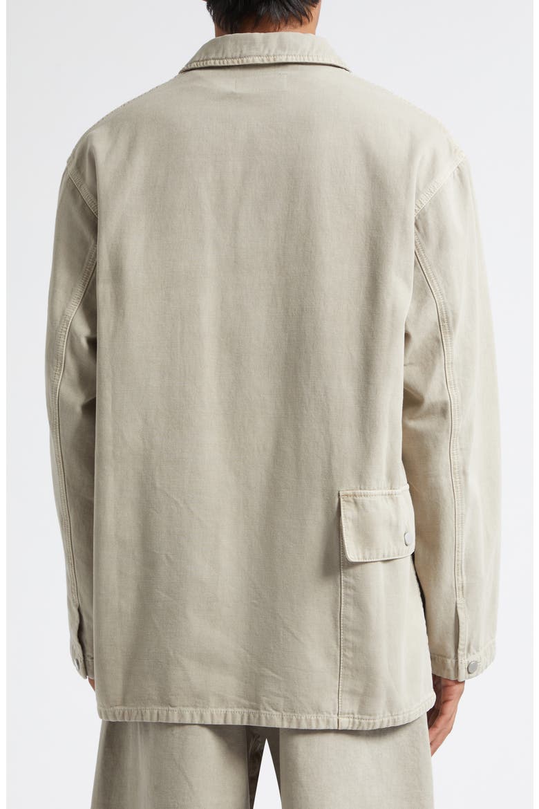 Cotton Twill Utility Overshirt, Alternate, color, MOONSTONE