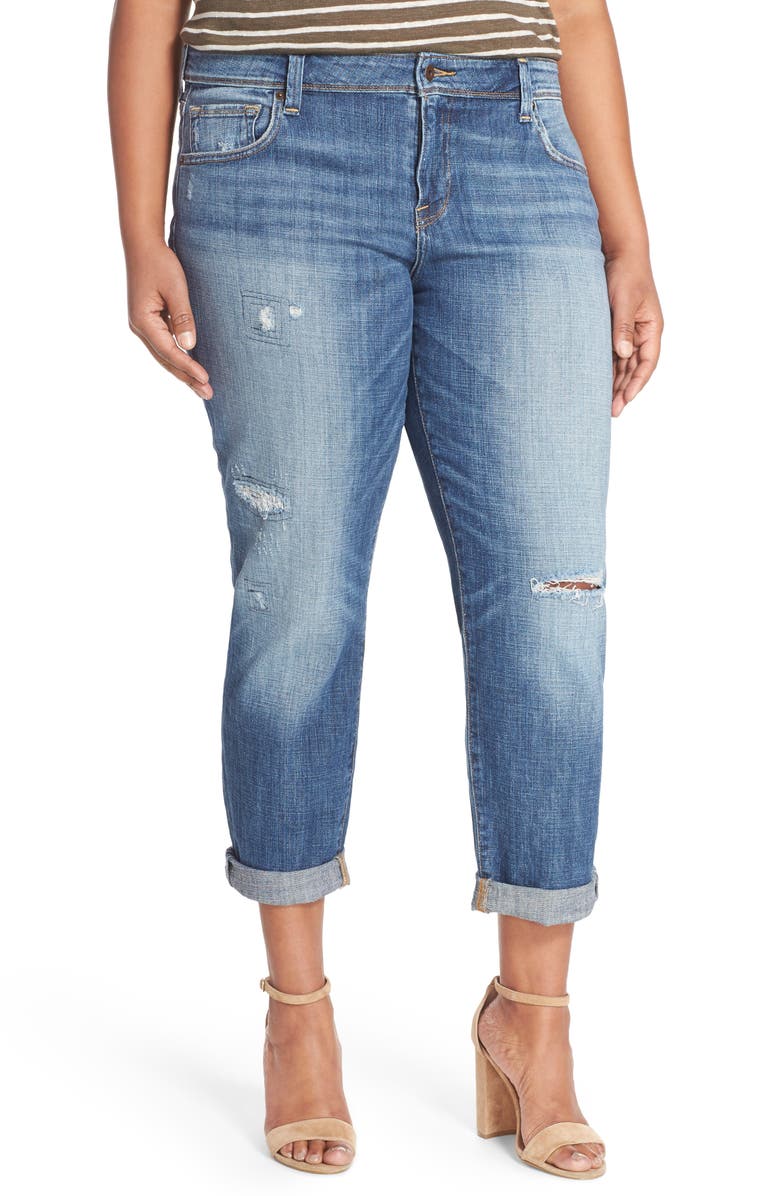 Lucky Brand Reese Distressed Boyfriend Jeans, Main, color, 