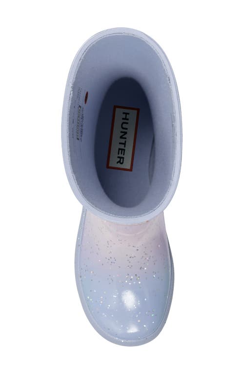 Hunter Kids' Original First Classic Glitter Rain Boot In Blue