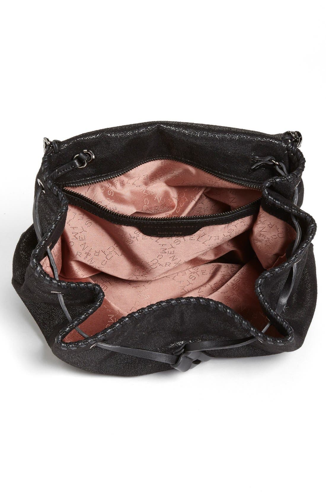 'Falabella - Shaggy Deer' Backpack, Alternate, color, BLACK