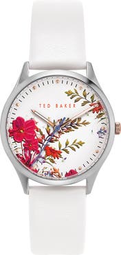Ted Baker London Women's Belgravia Leather Strap Watch, 34mm