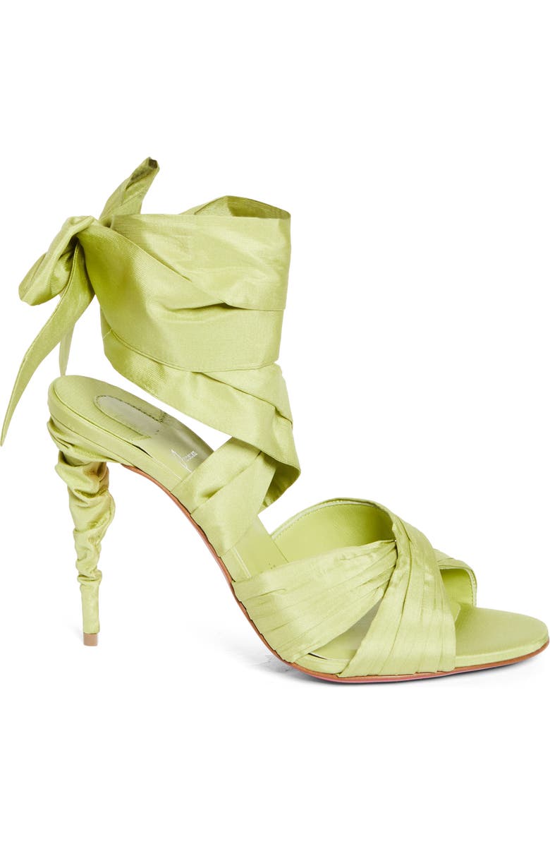 Christian Louboutin Affabula Ankle Wrap Sandal, Alternate, color, Haiiro/ Lin Haiiro