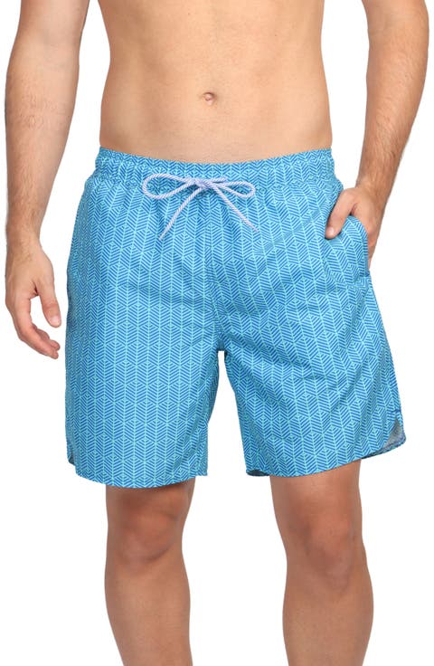 Abstract Geo Swim Shorts