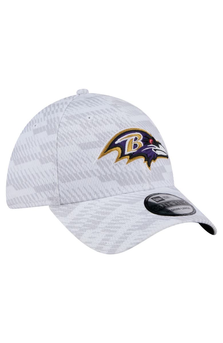 New Era Men's New Era  White Baltimore Ravens Gameday Graded 39THIRTY Flex Hat, Alternate, color, 