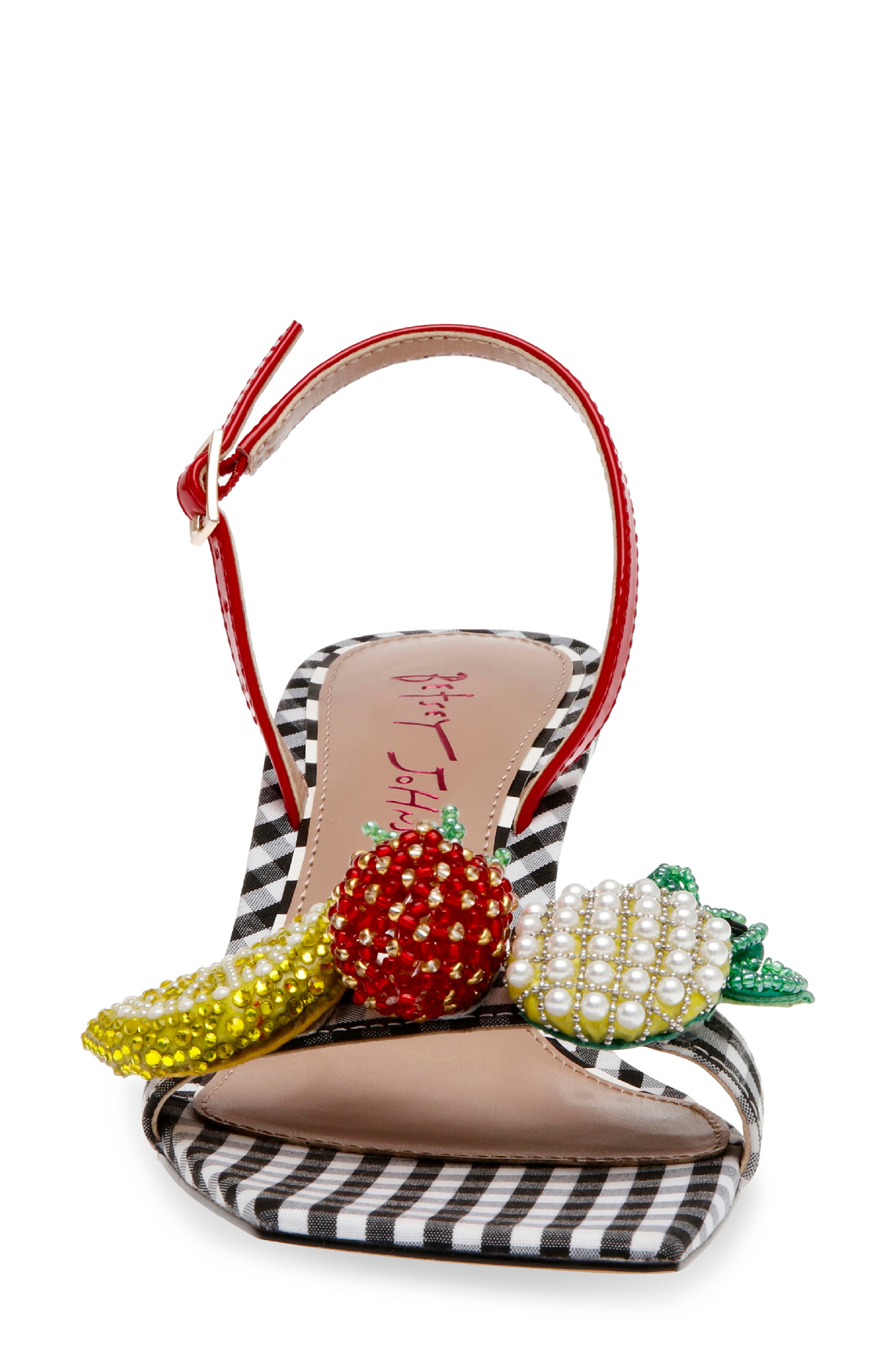 Betsey Johnson Colson Kitten Heel Sandal, Alternate, color, 