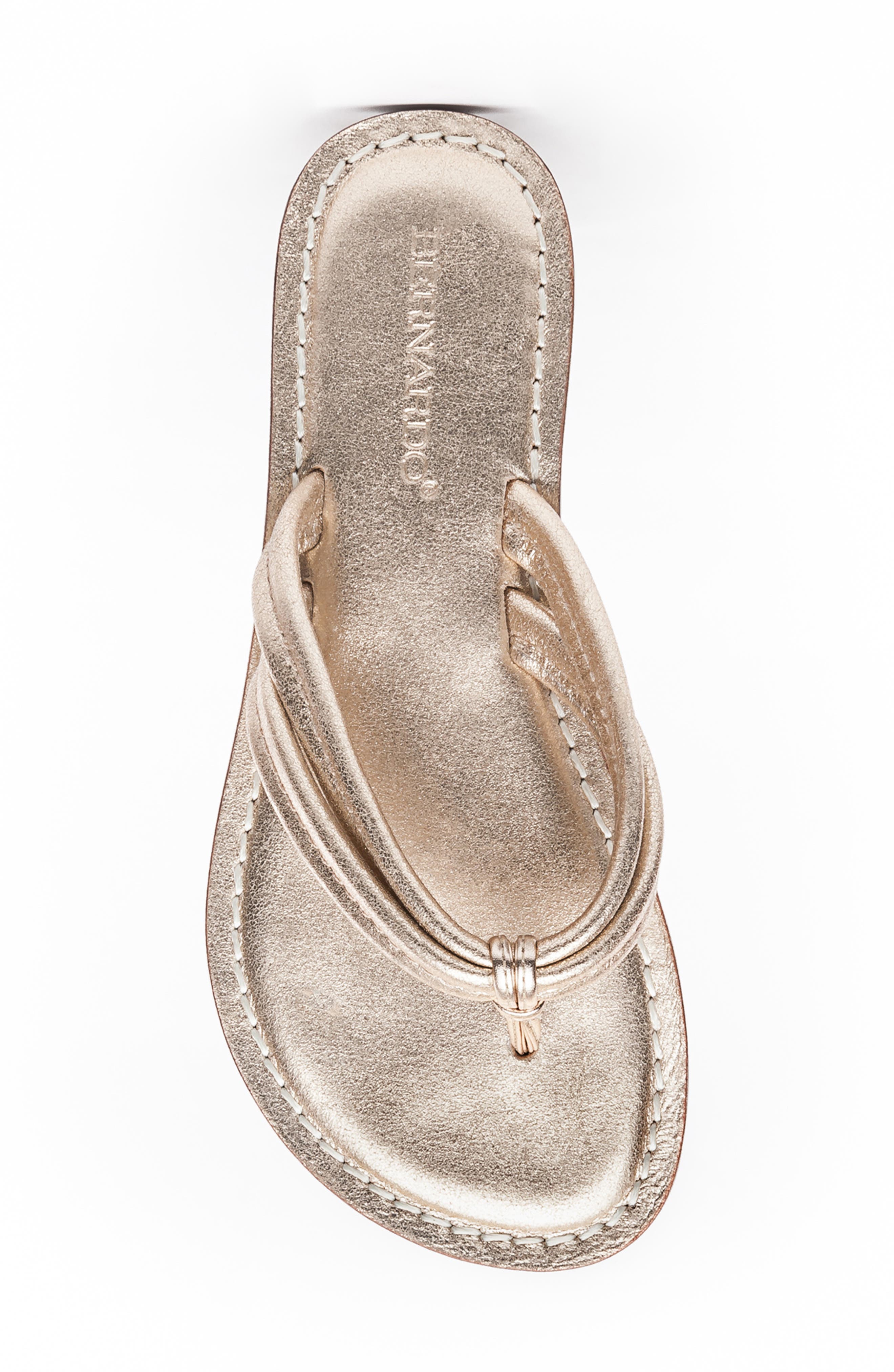 Miami Thong Sandal, Alternate, color, DISTRESSED PLATINUM LEATHER