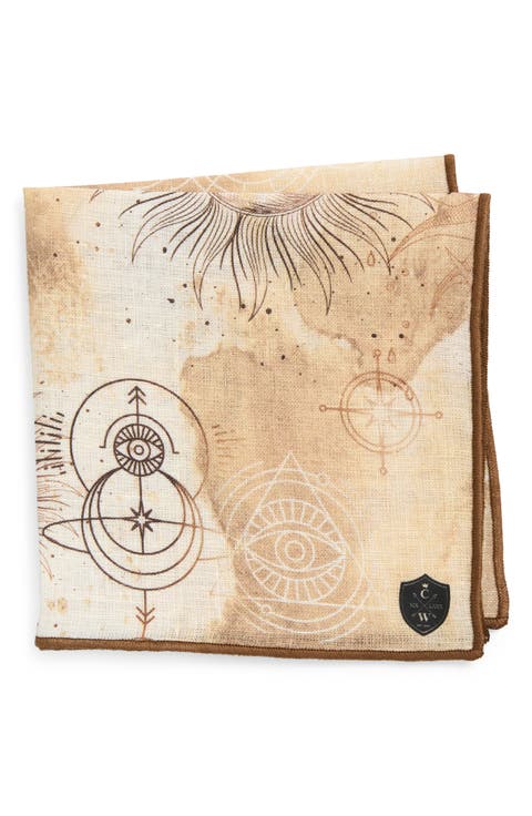 Arcane Linen Pocket Square