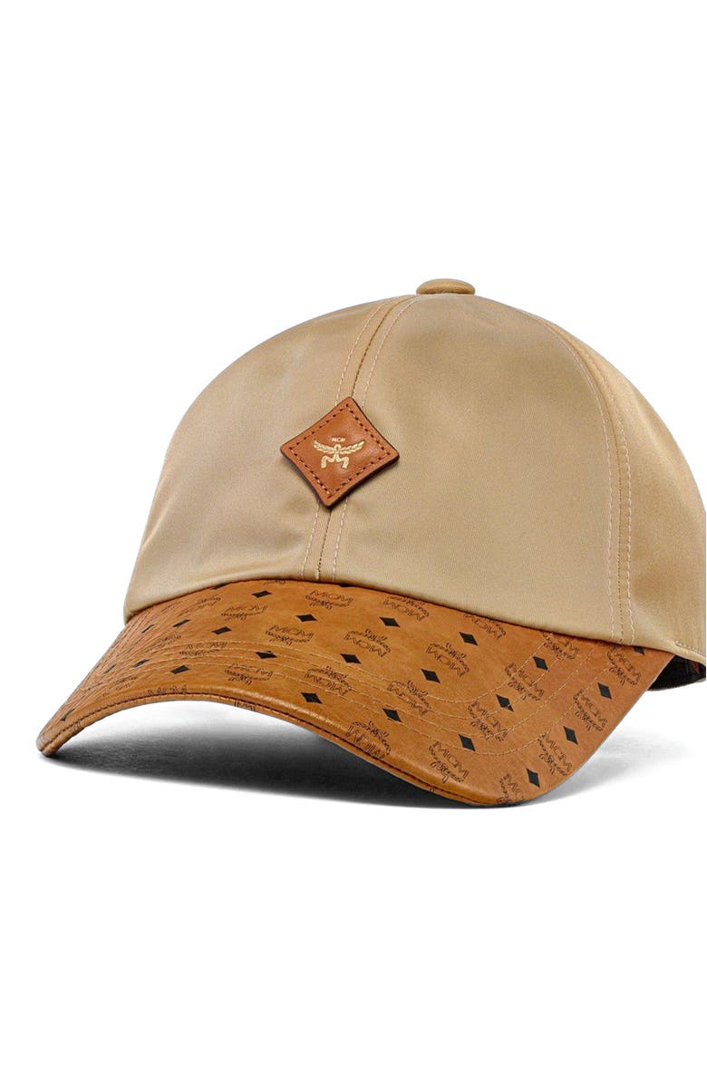 MCM Classic Cap in ECONYL<sup>®</sup> and Leather, Main, color,