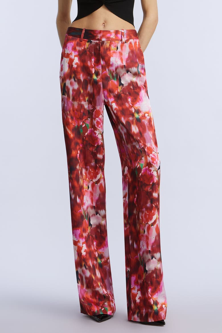 Washed Floral Pant, Alternate, color, Washed Rose Chili Pepper Print