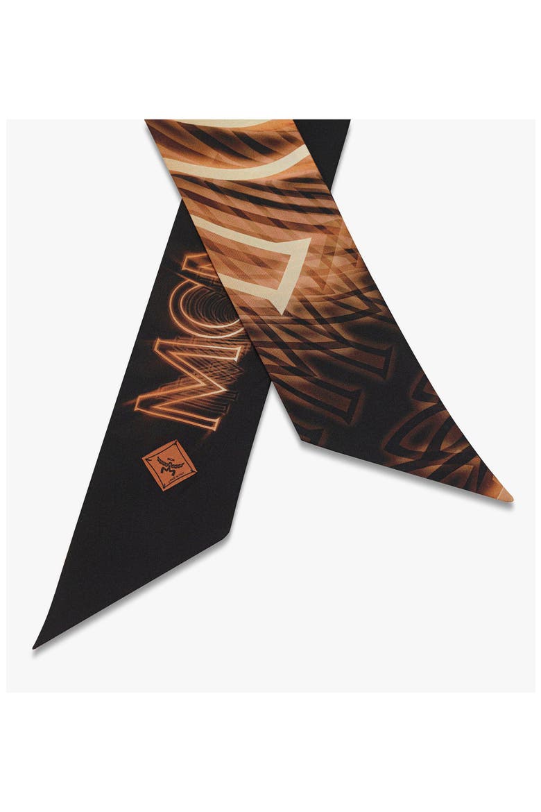 M50 Logo Petite Silk Scarf, Alternate, color, Black