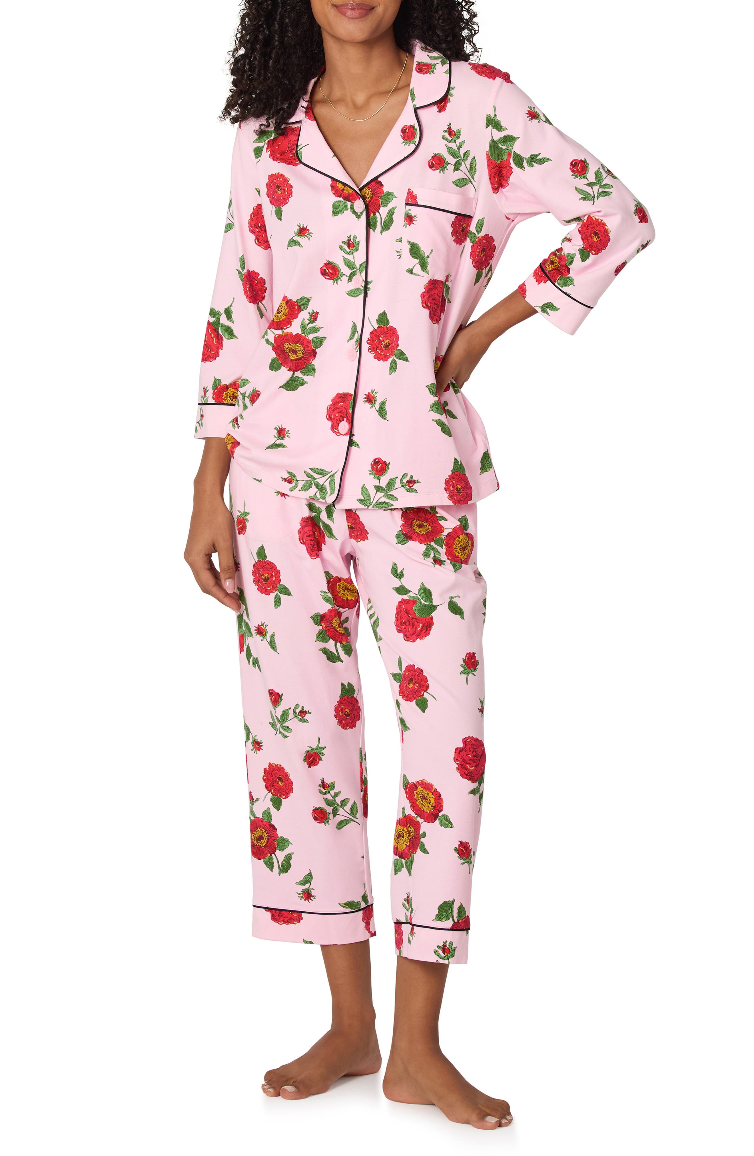 BedHead Pajamas Falling Blooms Long Sleeve Pajamas