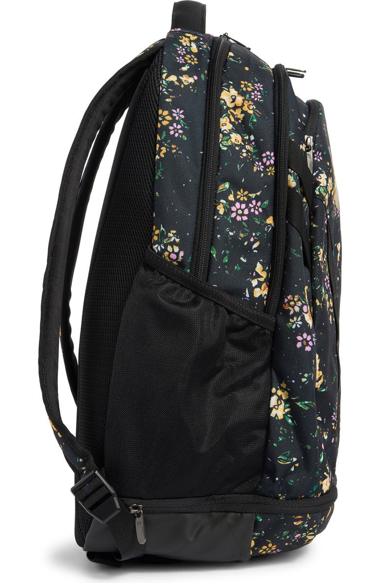 Under Armour Hustle 5.0 Backpack, Alternate, color, Black Floral