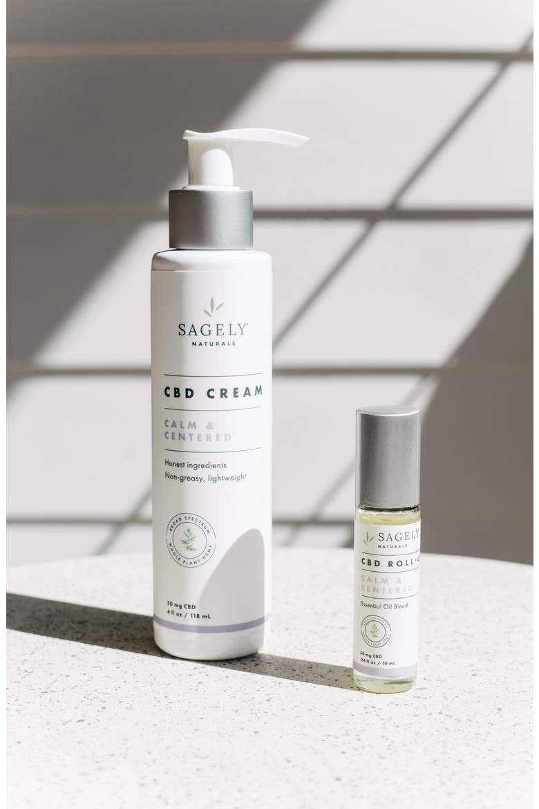 Calm & Centered CBD Roll-On Essential Oil Blend, Alternate, color, NO COLOR