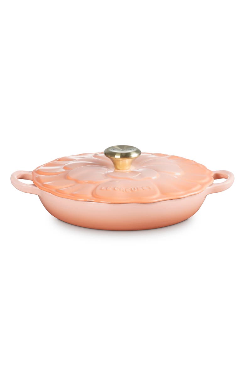 Le Creuset Petal Signature Braiser, Main, color, Peche