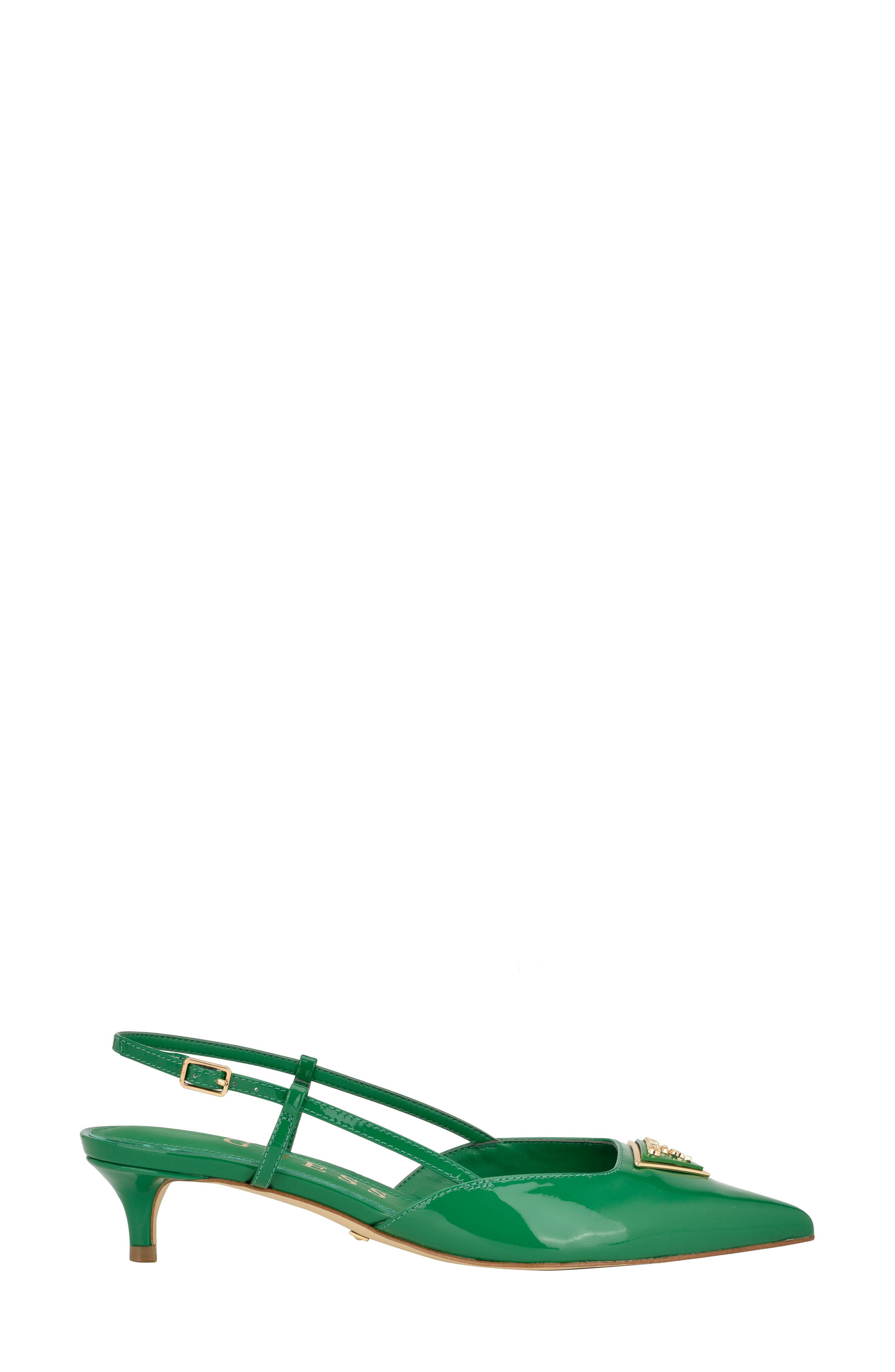Jesson Pointed Toe Kitten Heel Pump, Alternate, color, MEDIUM GREEN 310