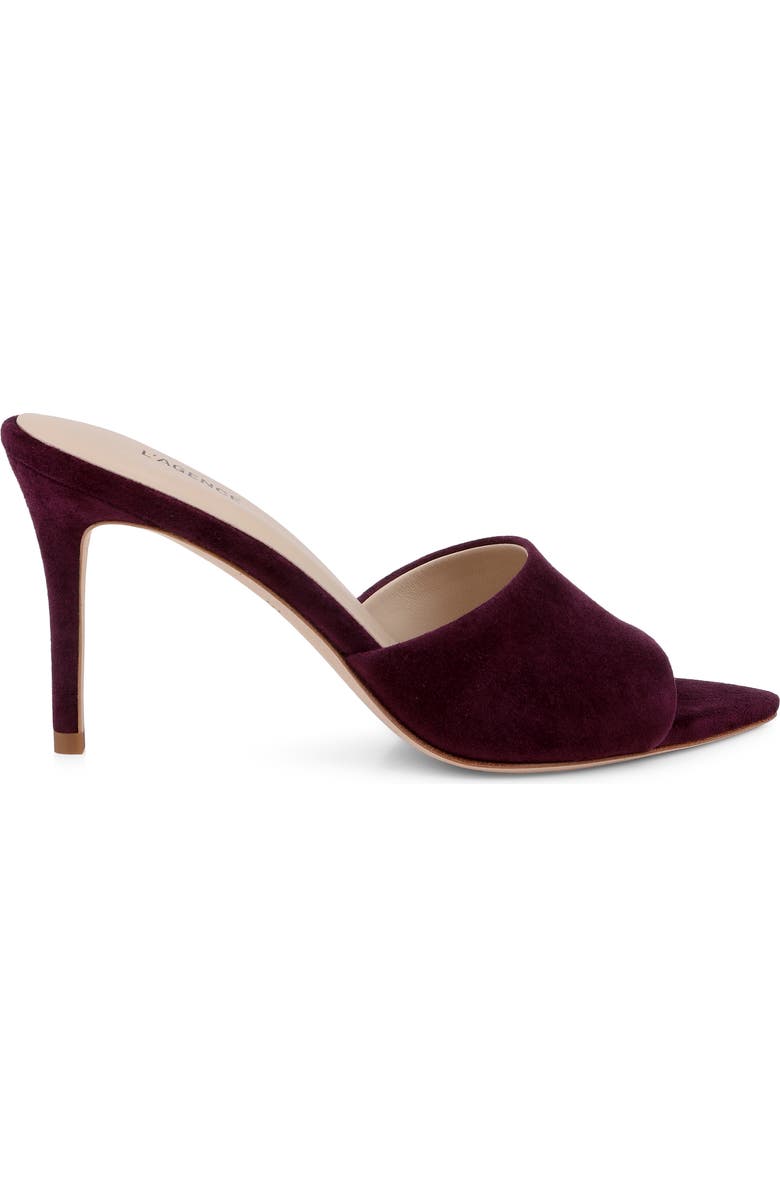 L'AGENCE Lolita VIII Mule, Alternate, color, Burgundy Suede