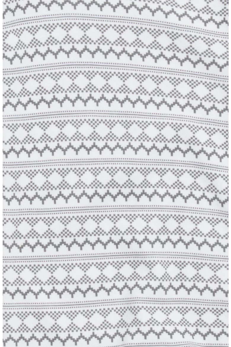 Print Cotton Footie, Alternate, color, GREY PEARL FAIRISLE
