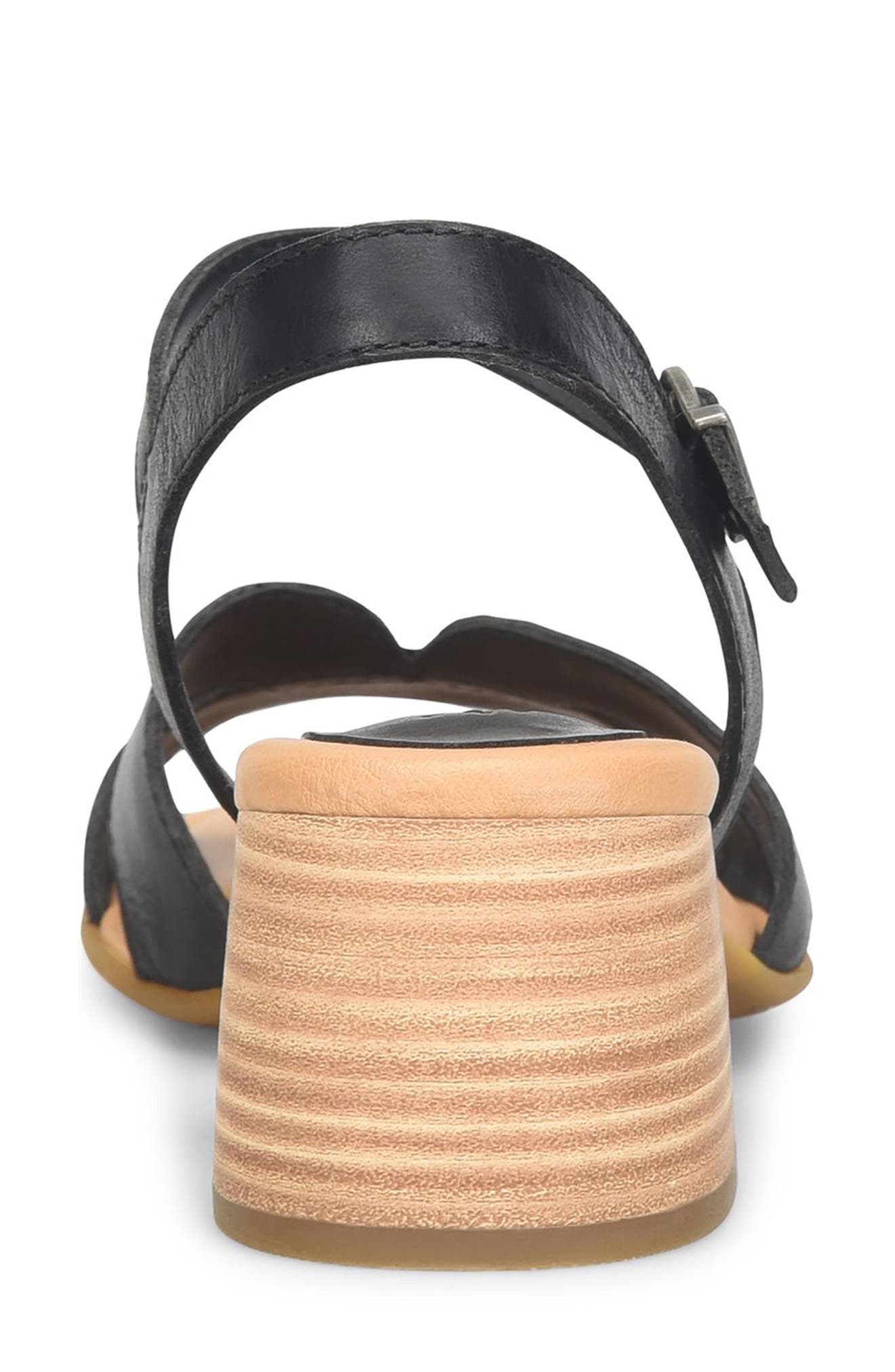 Børn Sadie Ankle Strap Sandal, Alternate, color, Black Leather