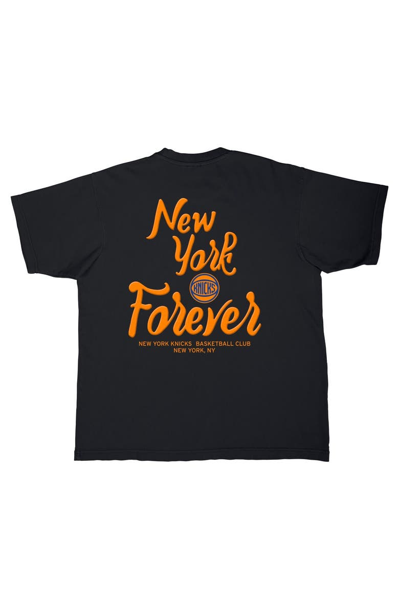 Stadium Essentials Unisex Stadium Essentials  Black New York Knicks Oversized Forever NYC T-Shirt, Alternate, color, Black