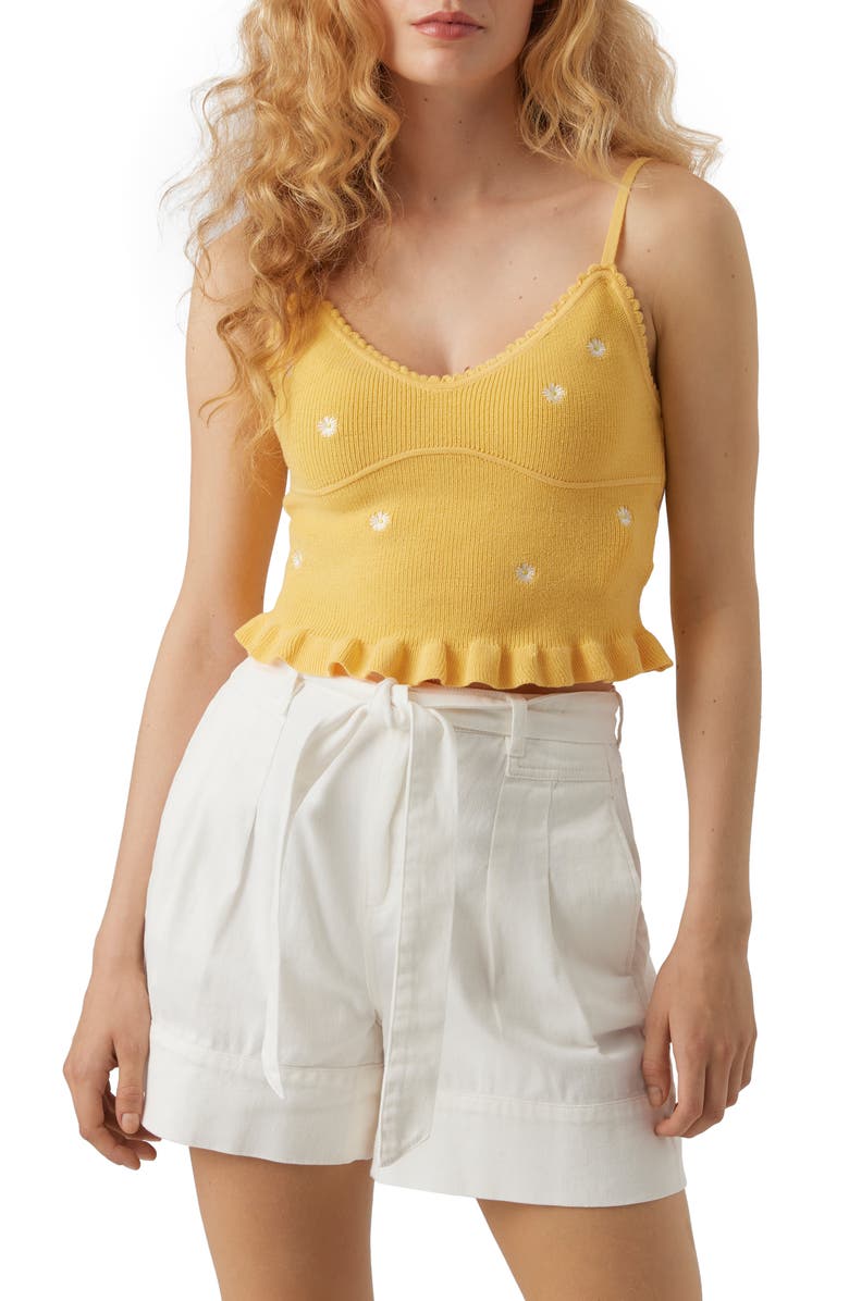 VERO MODA Indira Rib Crop Tank, Main, color, 